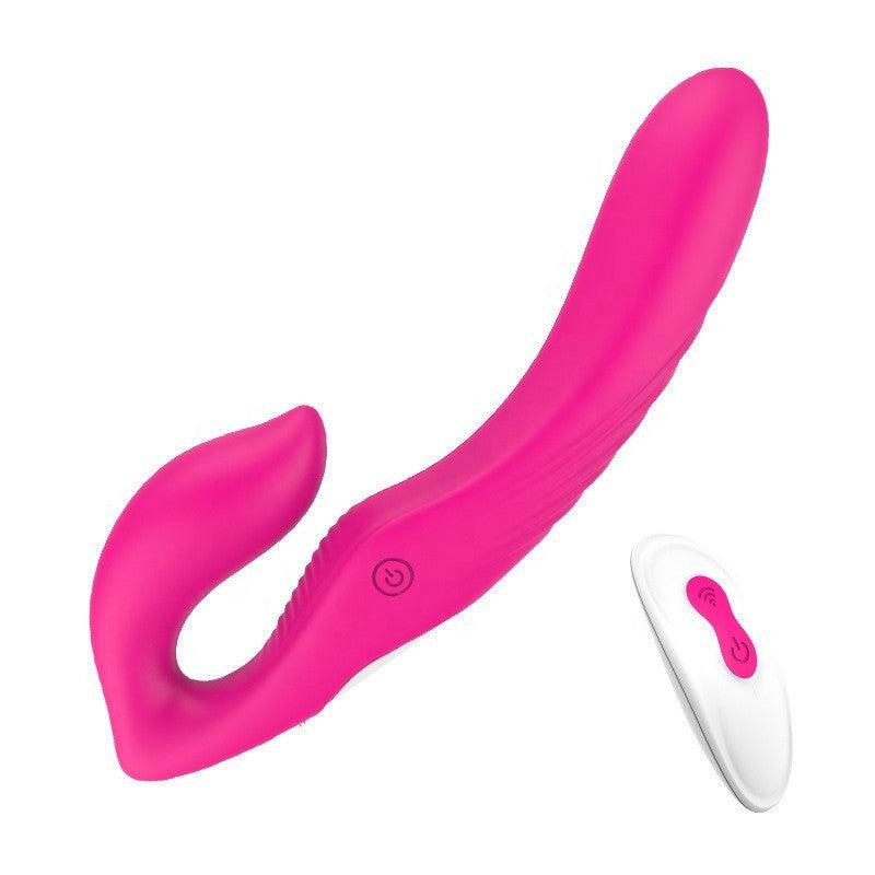 Silicone Double-Ended Strapless Strap-On with Remote Control - Sexdoll.Sex