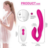 Silicone Double-Ended Strapless Strap-On with Remote Control - Sexdoll.Sex