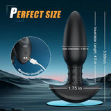 10-Frequency Vibrating and Rotating Plug for Intense Stimulation - Sexdoll.Sex