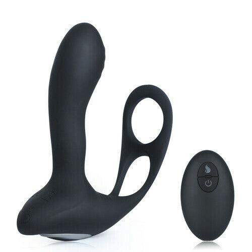 10-Mode Heating Dual Ring Vibrator with Remote Control - Sexdoll.Sex