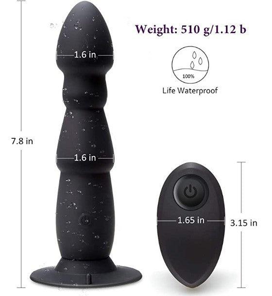 10M Remote Anal Bead Butt Plug Vibrator for Ultimate Satisfaction - Sexdoll.Sex