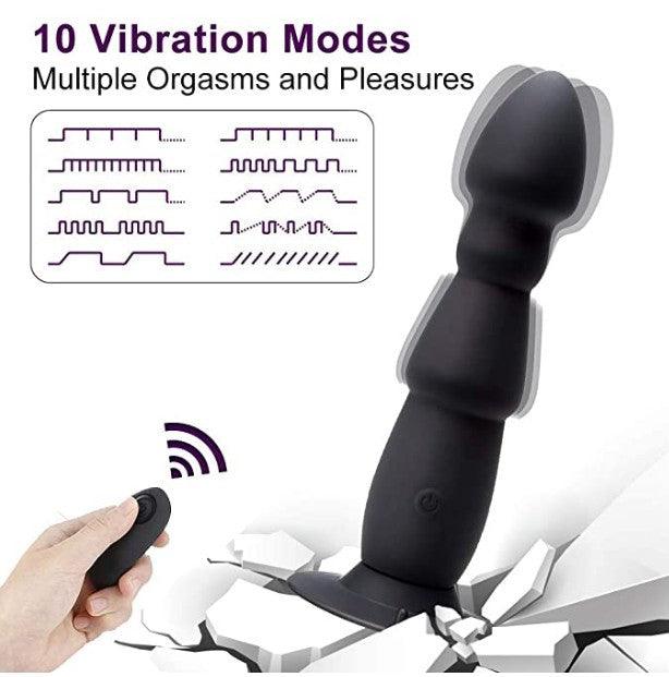 10M Remote Anal Bead Butt Plug Vibrator for Ultimate Satisfaction - Sexdoll.Sex