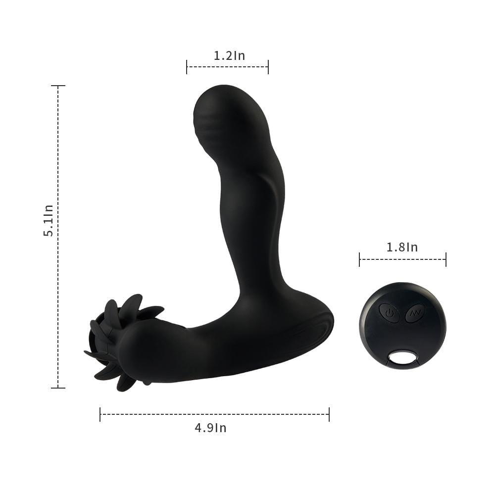 12-Frequency Vibration Tongue-Licking Heating Anal Plug Prostate Stimulator - Sexdoll.Sex