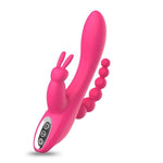 3-in-1 7 Vibrating Modes Rabbit G-Spot Stimulator Anal Dildo Vibrator - Sexdoll.Sex