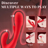 7-Frequency G-Spot Rabbit Vibrator with Hollow Tongue Design - Sexdoll.Sex