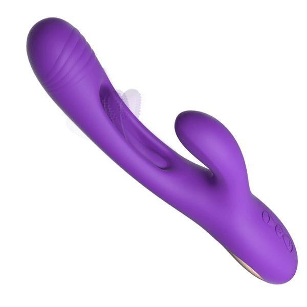 7-Frequency G-Spot Rabbit Vibrator with Hollow Tongue Design - Sexdoll.Sex