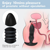 3 Thrusting 12 Vibrating Silicone Prostate Massager with Remote Control - Sexdoll.Sex