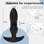 3 Thrusting 12 Vibrating Silicone Prostate Massager with Remote Control - Sexdoll.Sex