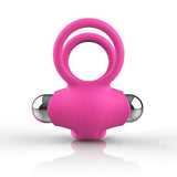 4 Color Dual Cock Rings with Vibrating Clit Stimulator - Sexdoll.Sex