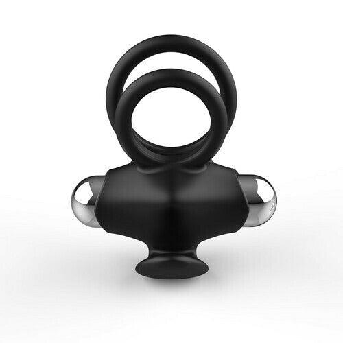 4 Color Dual Cock Rings with Vibrating Clit Stimulator - Sexdoll.Sex