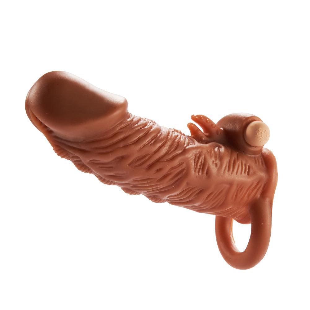 5.3" Thicken Lengthen Vibrating Penis Sleeve - Sexdoll.Sex