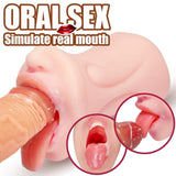 5.9-Inch Realistic Mouth with 3D Teeth and Tongue Pocket Pussy - Sexdoll.Sex