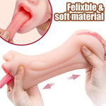 5.9-Inch Realistic Mouth with 3D Teeth and Tongue Pocket Pussy - Sexdoll.Sex