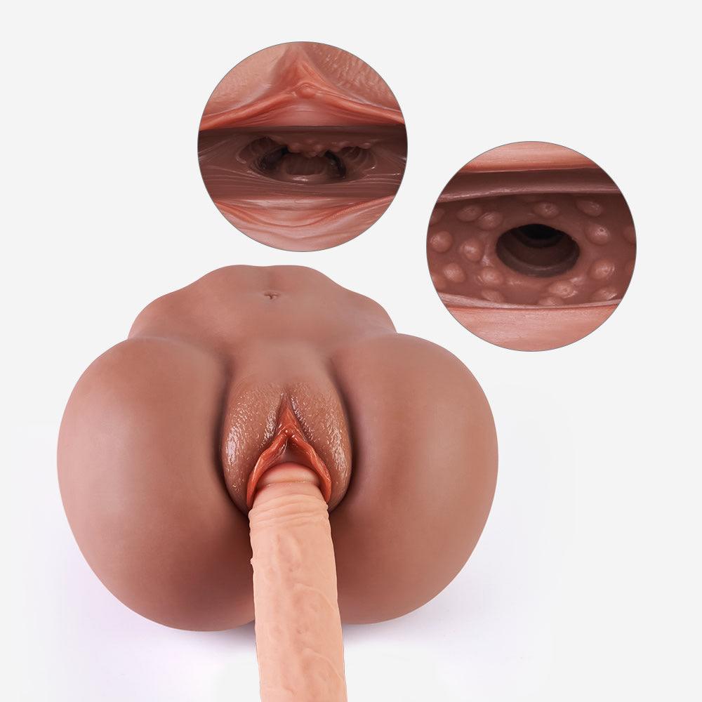 6.23lb Mariane Browned Caramel Sexpot Dual Tunnel Realistic Anal - Sexdoll.Sex