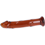 6.5 Inch Amber Glass Dildo - Sexdoll.Sex