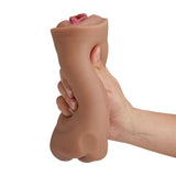 6.7-Inch Tanned Dual Entry Realistic Vagina and Anus Pocket Puss Stroker - Sexdoll.Sex