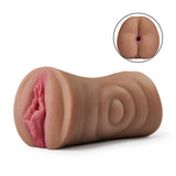 6.7-Inch Tanned Dual Entry Realistic Vagina and Anus Pocket Puss Stroker - Sexdoll.Sex