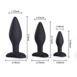 Pleasure Anal Training Silicone Classic Butt Plugs Set - 3 Pieces - Sexdoll.Sex