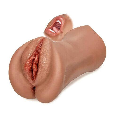 7.4-Inch Three Channels Lifelike Mouth Pussy Anus Pocket Pussy - Sexdoll.Sex