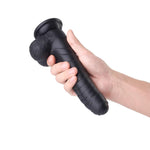 7.9-Inch Black Foreskin Dildo - Sexdoll.Sex