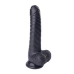 7.9-Inch Black Foreskin Dildo - Sexdoll.Sex