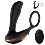 7-Frequency Wireless Prostate Massager Cock Ring with Remote Control - Sexdoll.Sex