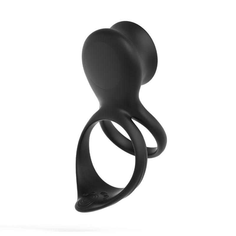 7-Mode Vibration Stimulating Tongue Double Cock Ring for Couple Play - Sexdoll.Sex