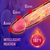 8.3-Inch 4 in 1 Thrusting Rotation Vibrating Heating Lifelike Dildo - Sexdoll.Sex