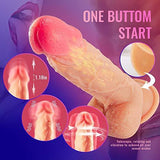 8.3-Inch 4 in 1 Thrusting Rotation Vibrating Heating Lifelike Dildo - Sexdoll.Sex