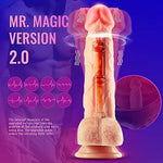 8.3-Inch 4 in 1 Thrusting Rotation Vibrating Heating Lifelike Dildo - Sexdoll.Sex