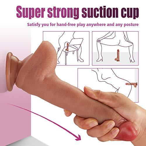 8.6Inch 9-Frequency Vibration Remote Control Wiggling Heating Realistic Dildo - Sexdoll.Sex