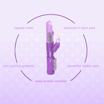 9 Inch Rotating Orgasm Rabbit in Purple - Sexdoll.Sex