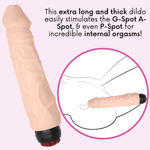 9 Inch Ultra Veined Vibrating Dildo - Sexdoll.Sex