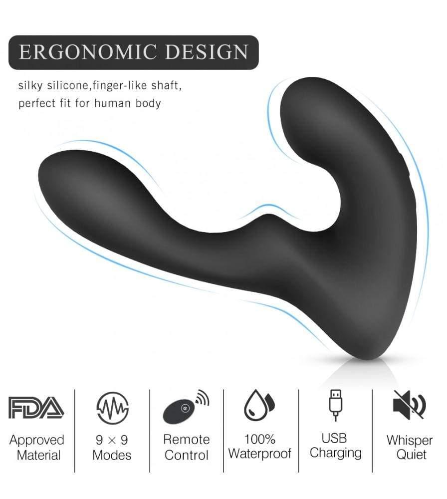 9-Pattern Vibration Double Motor 30 Wave-Motion Prostate Massager - Sexdoll.Sex