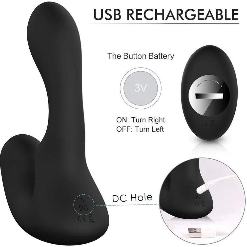 9-Pattern Vibration Double Motor 30 Wave-Motion Prostate Massager - Sexdoll.Sex