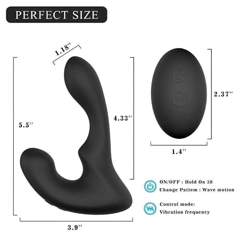 9-Pattern Vibration Double Motor 30 Wave-Motion Prostate Massager - Sexdoll.Sex