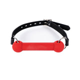 Ouch! Silicone Bit Gag with Adjustable Bonded Leather Straps