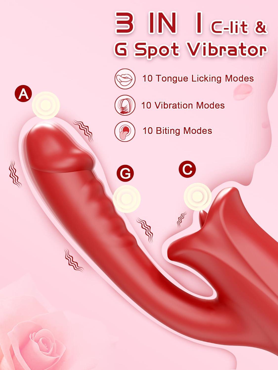 Lips Clit Toy for Solo or Couple's Play - Mimic Oral Sensation - 20 Vibration Settings - Sexdoll.Sex