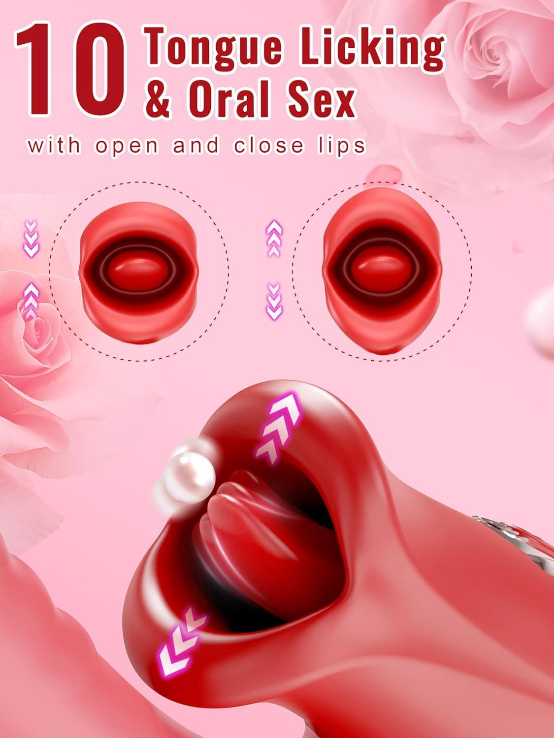 Lips Clit Toy for Solo or Couple's Play - Mimic Oral Sensation - 20 Vibration Settings - Sexdoll.Sex