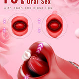 Lips Clit Toy for Solo or Couple's Play - Mimic Oral Sensation - 20 Vibration Settings - Sexdoll.Sex