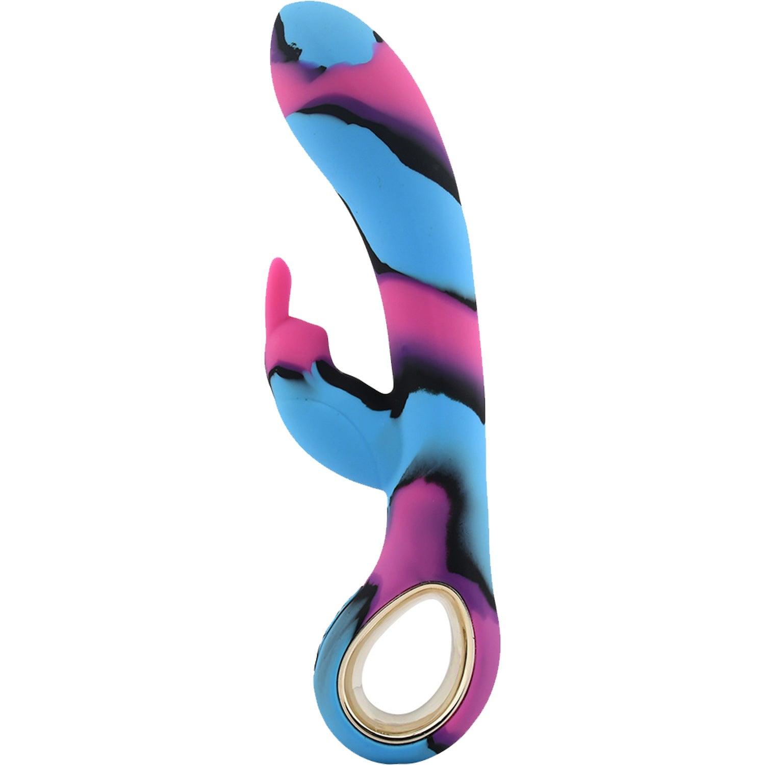 Aurora-Like Rabbit Vibrator with O-Ring Handle - Sexdoll.Sex