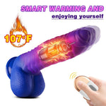 Absalom-Caterpillar 9-Inch Color-changing Intelligent Heating 3 Thrusting 5 Vibrating Dildo - Sexdoll.Sex