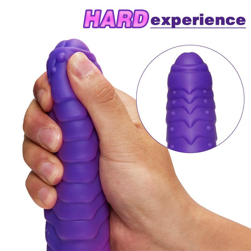 Absalom-Caterpillar 9-Inch Color-changing Intelligent Heating 3 Thrusting 5 Vibrating Dildo - Sexdoll.Sex