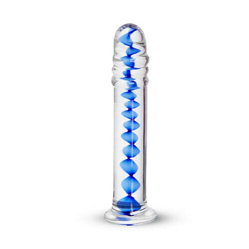 Frozen Sapphire Glass Dildo (6.18 inch) - Sexdoll.Sex