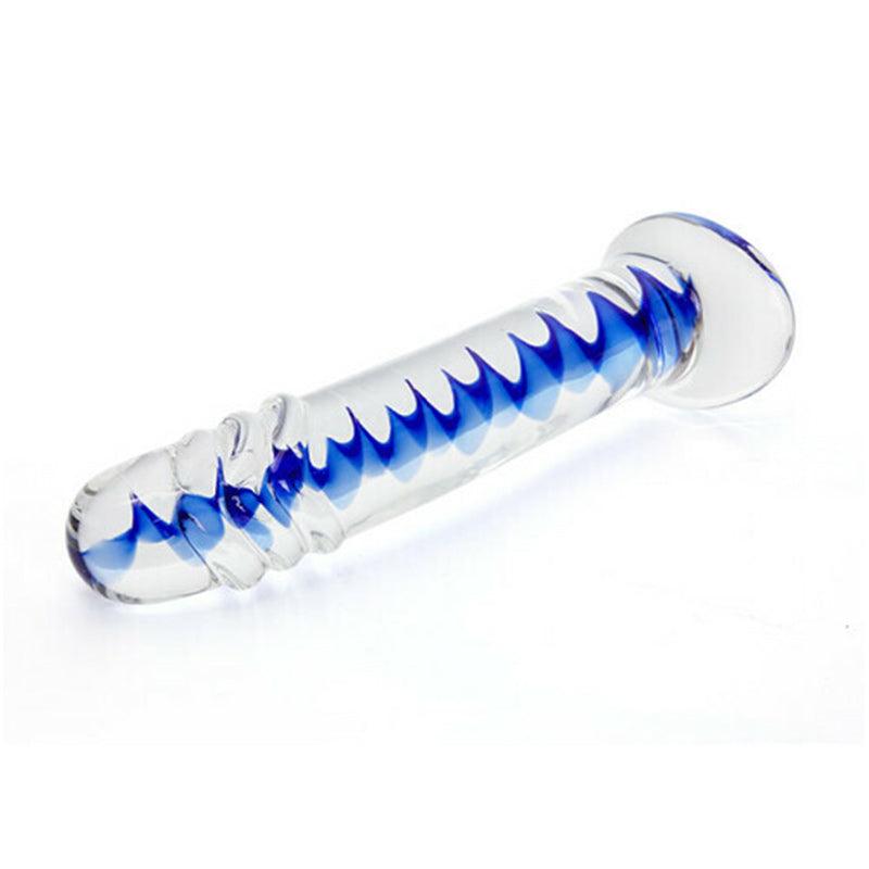 Frozen Sapphire Glass Dildo (6.18 inch) - Sexdoll.Sex