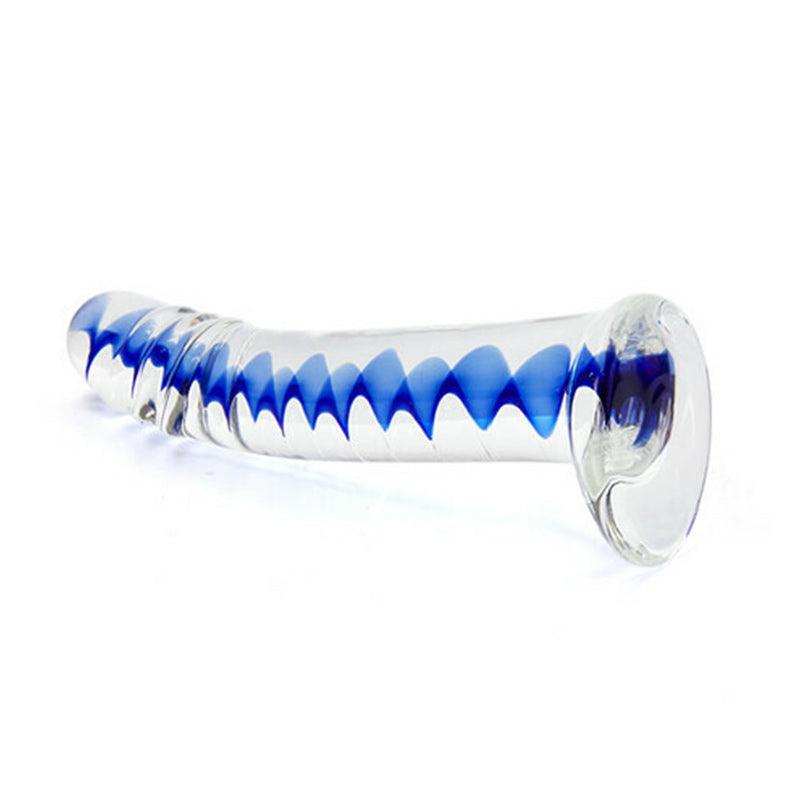 Frozen Sapphire Glass Dildo (6.18 inch) - Sexdoll.Sex