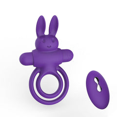 Adam and Eve Silicone Remote Control Rabbit Ring - Sexdoll.Sex