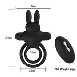 Adam and Eve Silicone Remote Control Rabbit Ring - Sexdoll.Sex