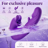 G-spot Vibrator with 7 Flapping & Vibrating Modes and 5 Licking & Sucking Modes for Women