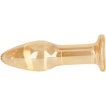 Amber Tapered Glass Anal Plug - Sexdoll.Sex